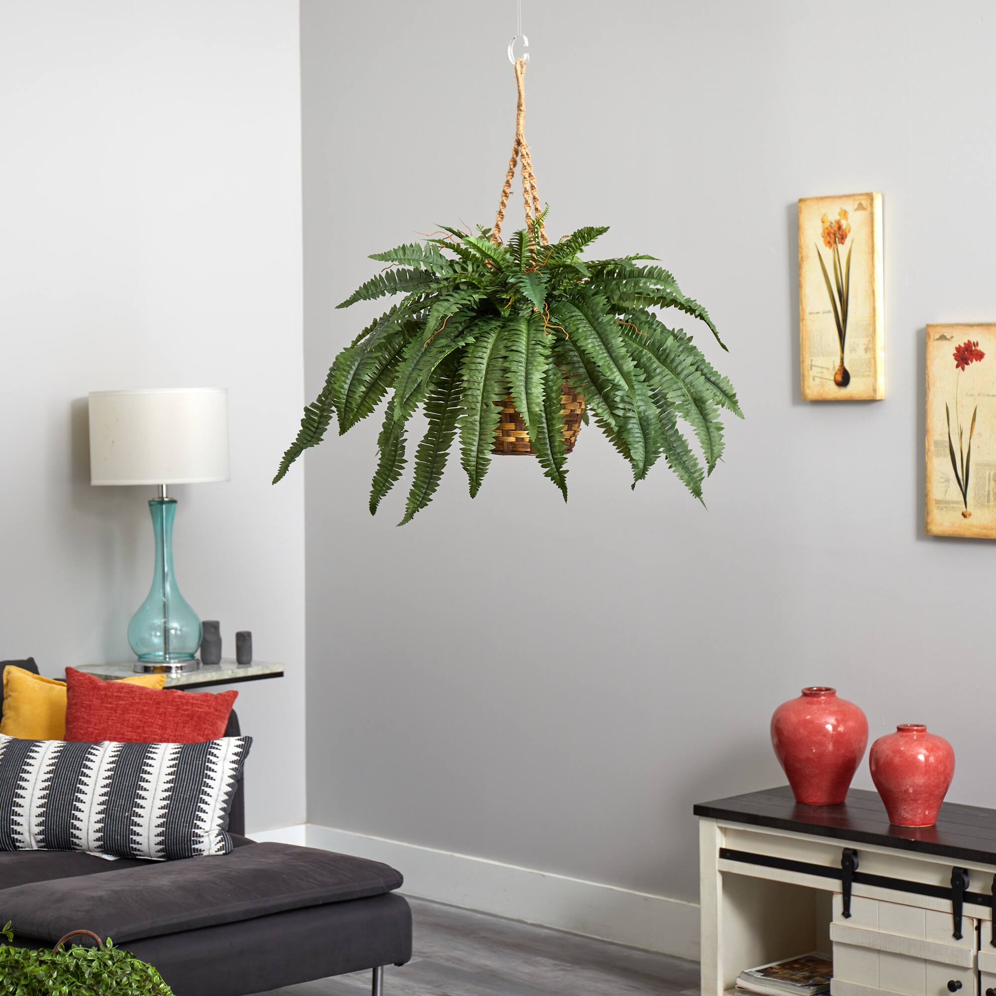 22" Boston Fern Hanging Basket